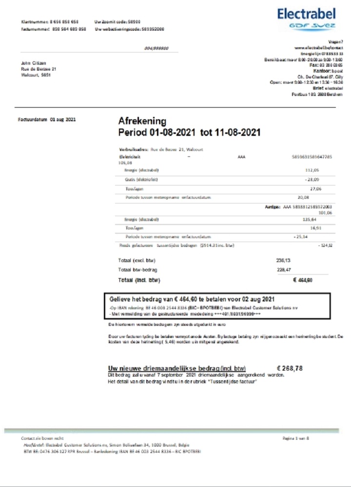  Minol USA business utility bill 